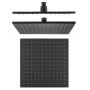 Nor-SR30.02 Square Matte Black Multifunction Shower Set